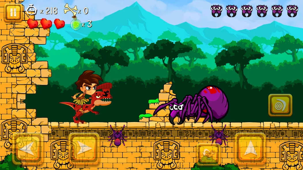 Super Warrior Dino Adventures (Супер Воин Дино Приключения)  [МОД Unlocked] Screenshot 5