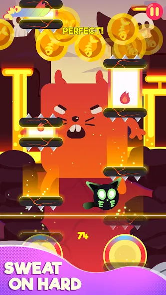 Cringe the Cat - Music Game  [МОД Много монет] Screenshot 4
