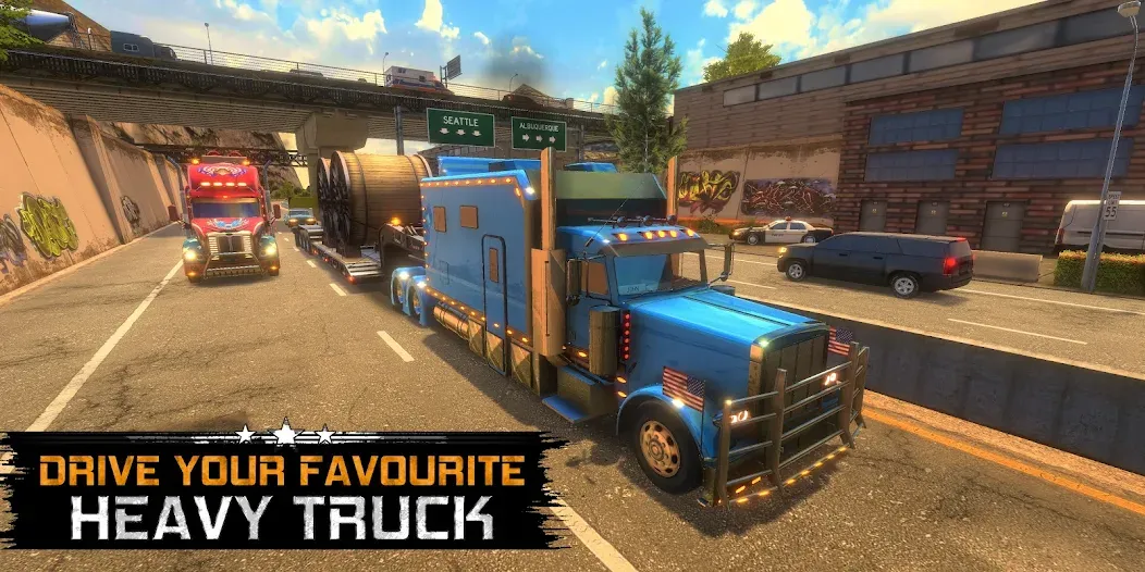 Truck Simulator USA Revolution (Трак Симулятор США Революция)  [МОД Бесконечные монеты] Screenshot 1