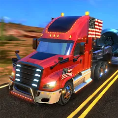 Скачать взломанную Truck Simulator USA Revolution (Трак Симулятор США Революция)  [МОД Бесконечные монеты] - последняя версия apk на Андроид
