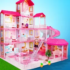Скачать взломанную Girl Doll House Design Games (Дизайнерские игры для девочек Домик для кукол)  [МОД Menu] - полная версия apk на Андроид