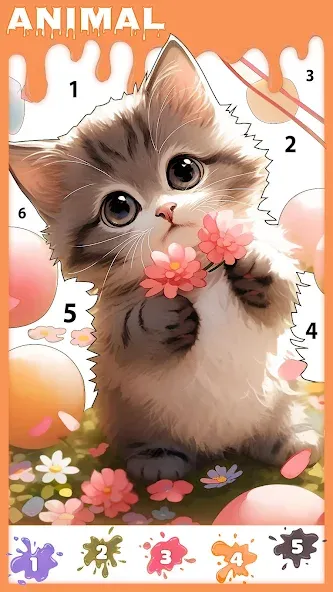 Paint Color: Color by number  [МОД Menu] Screenshot 5