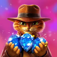 Взлом Indy Cat: Match 3 Adventure  [МОД Menu] - полная версия apk на Андроид