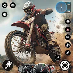 Скачать взломанную Motocross MX Dirt Bike Games  [МОД Unlimited Money] - последняя версия apk на Андроид