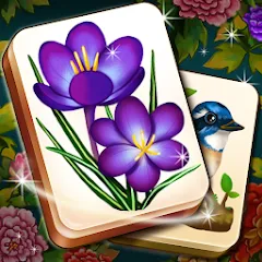Скачать взломанную Mahjong Blossom Solitaire  [МОД Unlimited Money] - стабильная версия apk на Андроид