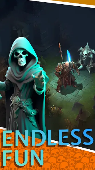 Necromancer Hero: Skeletons 3D (Некромантгерой)  [МОД Много монет] Screenshot 2