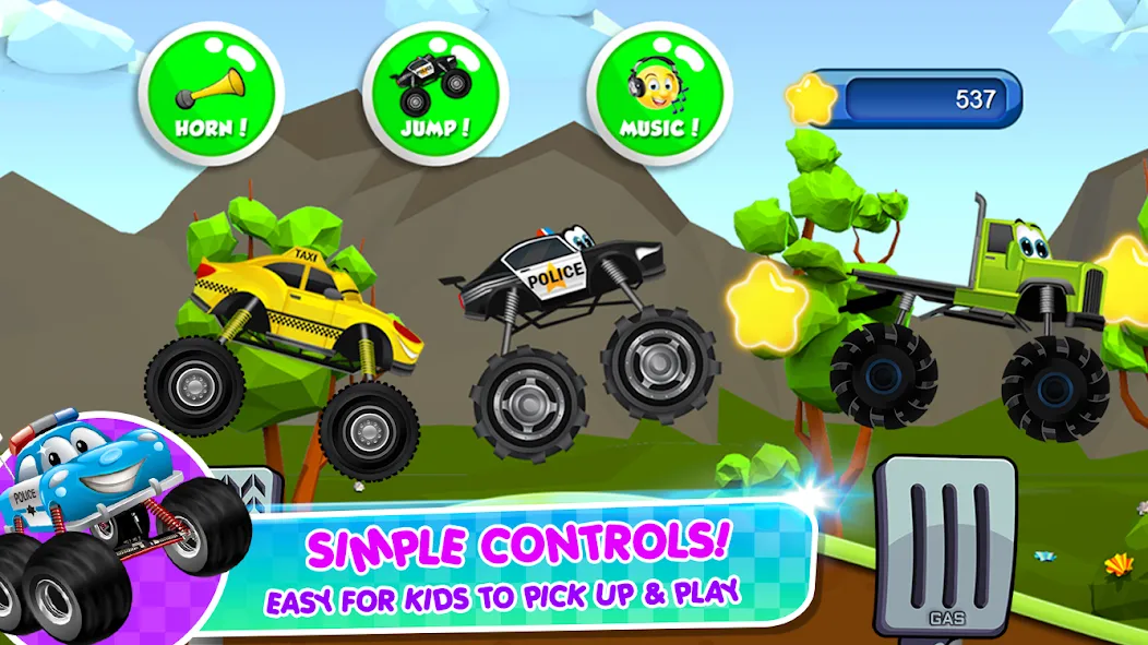 Monster Trucks Game for Kids 2 (Монстр Тракс Игра для Детей 2)  [МОД Menu] Screenshot 5