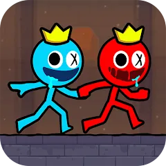 Взломанная Red and Blue Stickman 2024 (Ред энд Блу Стикмен 2)  [МОД Unlimited Money] - последняя версия apk на Андроид