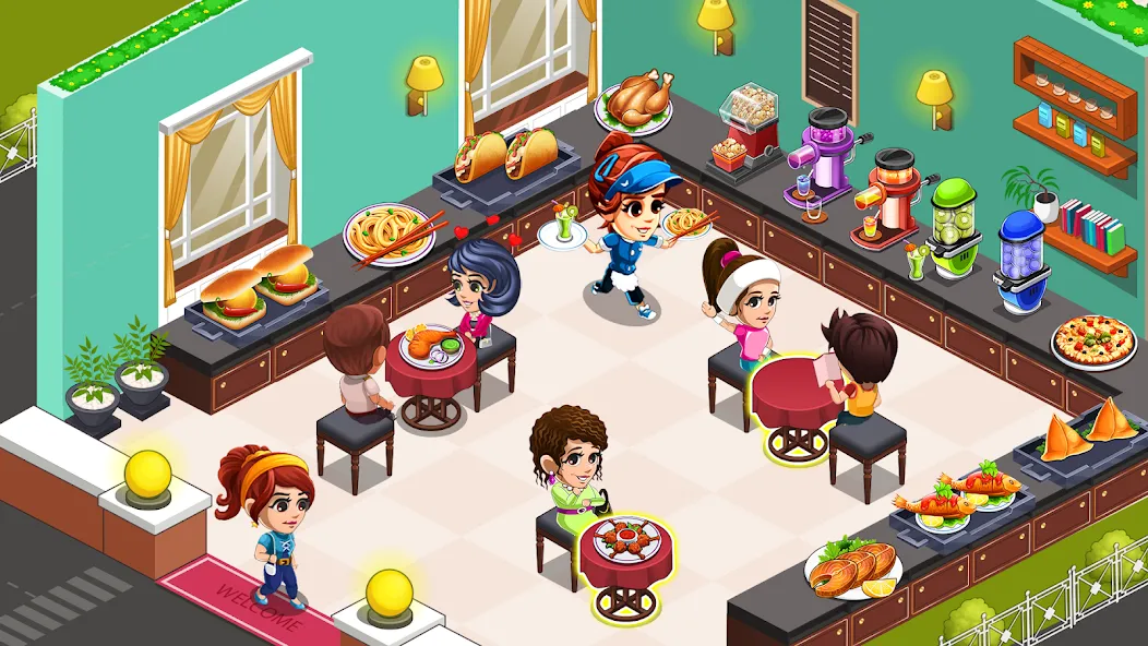 Cooking Restaurant Kitchen (Кукинг Ресторан Китчен)  [МОД Menu] Screenshot 1