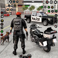 Взлом US Police Car Parking - King  [МОД Mega Pack] - последняя версия apk на Андроид