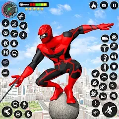 Скачать взломанную Spider Rope Games - Crime Hero  [МОД Много денег] - стабильная версия apk на Андроид