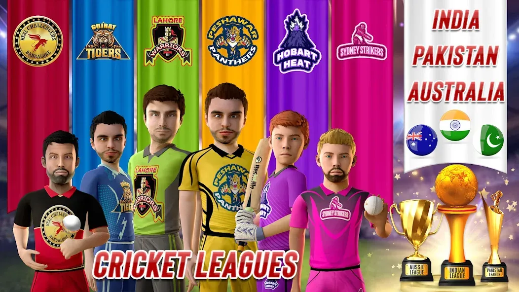 RVG Real World Cricket Game 3D (РВГ Реальная Мировая Крикетная Игра 3D)  [МОД Бесконечные монеты] Screenshot 5