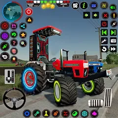 Взлом Indian Tractor Farming Games  [МОД Unlocked] - последняя версия apk на Андроид