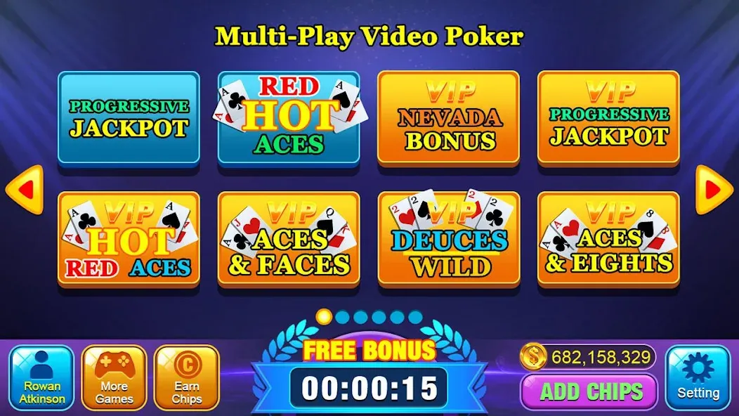 Video Poker Games - Multi Hand (Видео покер игры)  [МОД Unlimited Money] Screenshot 3