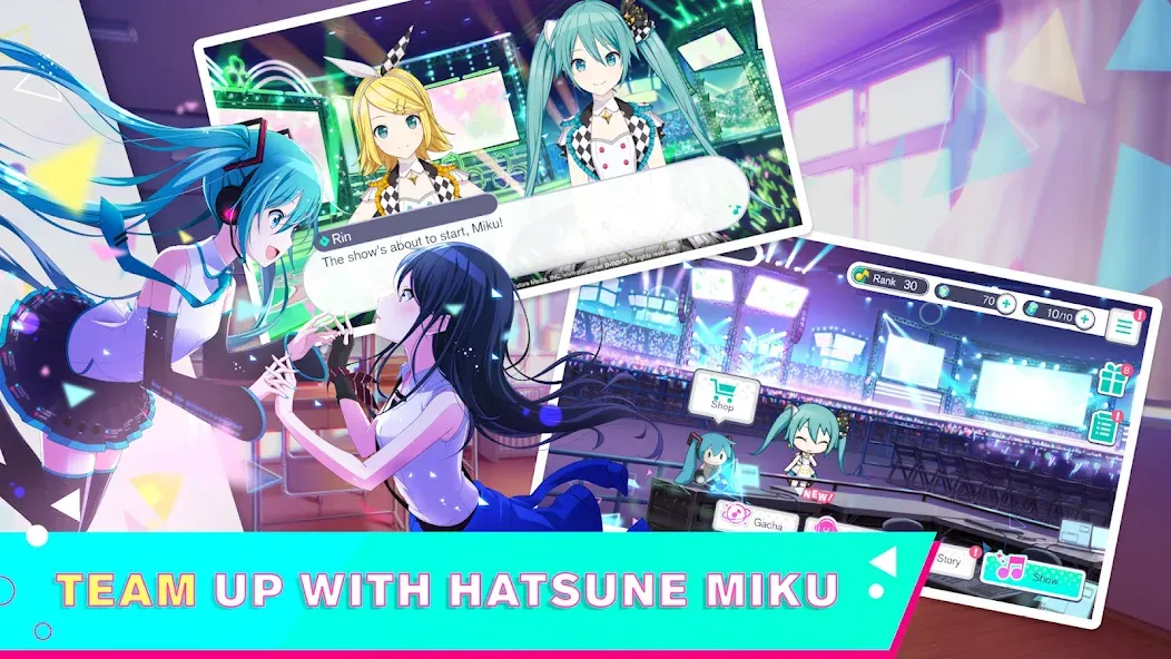 HATSUNE MIKU: COLORFUL STAGE! (Хацуне Мику)  [МОД Unlocked] Screenshot 1