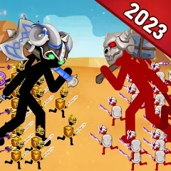 Скачать взлом Stickman Battle 2: Empires War (Стикмен Битва 2)  [МОД Меню] - полная версия apk на Андроид