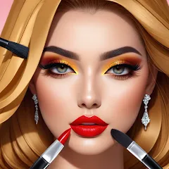Взлом Fashion Artist: Makeup Game  [МОД Mega Pack] - стабильная версия apk на Андроид
