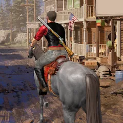Взломанная West Cowboy - Gunfighter Game (Уэст Ковбой)  [МОД Много монет] - стабильная версия apk на Андроид