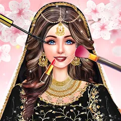 Скачать взломанную Makeup, Fashion Dress up Games  [МОД Бесконечные монеты] - стабильная версия apk на Андроид