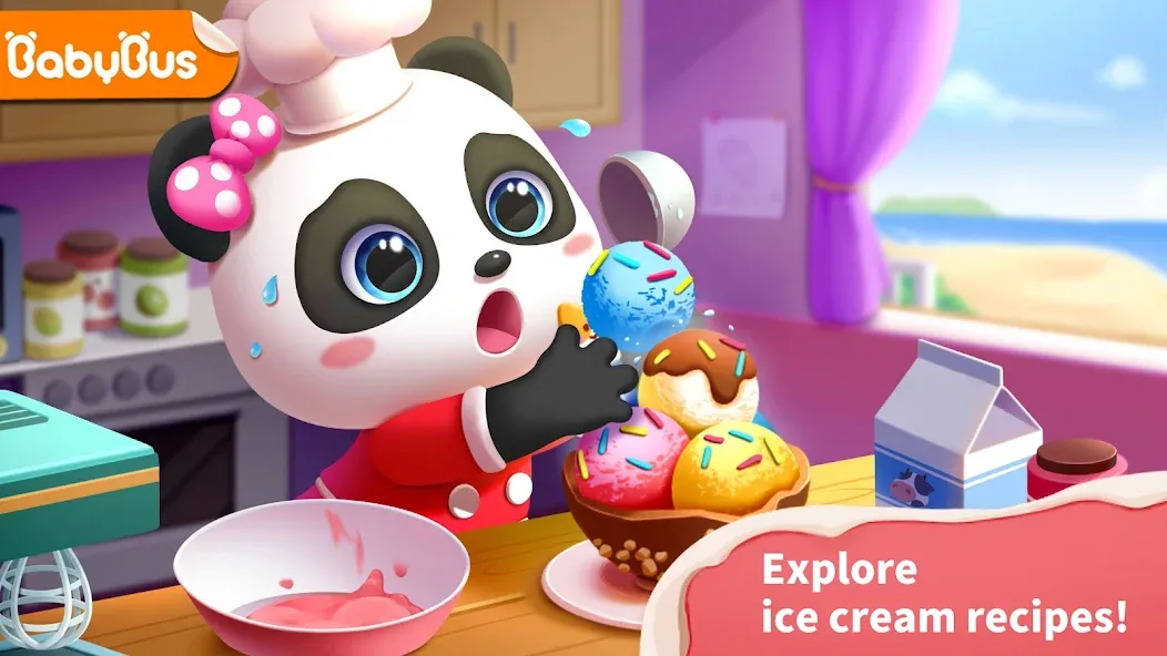Baby Panda’s Ice Cream Shop  [МОД Menu] Screenshot 1