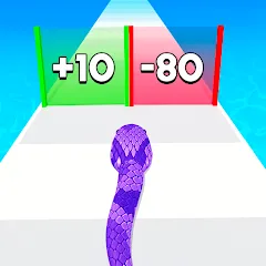 Скачать взломанную Snake Run Race・3D Running Game (Снейк Ран Рейс)  [МОД Mega Pack] - стабильная версия apk на Андроид