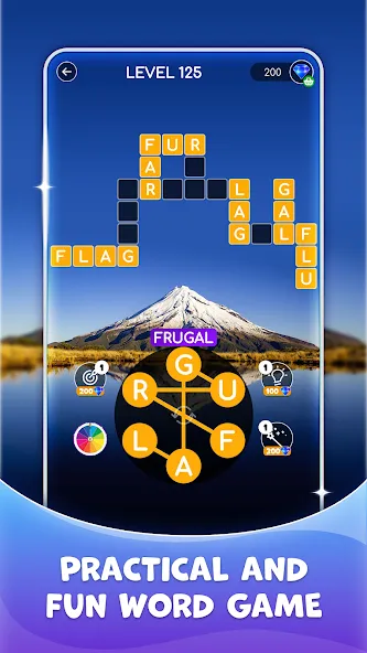 Calming Crosswords Word Puzzle  [МОД Много монет] Screenshot 4