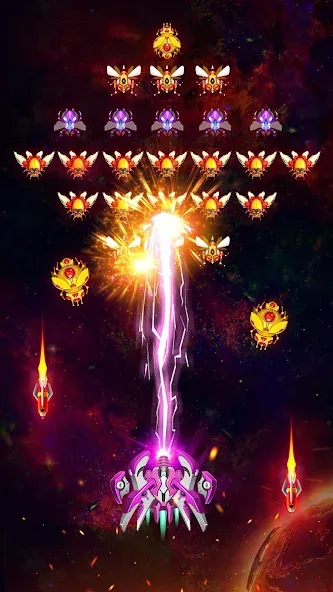 Space Shooter: Galaxy Attack (Спейс шутер)  [МОД Много денег] Screenshot 3