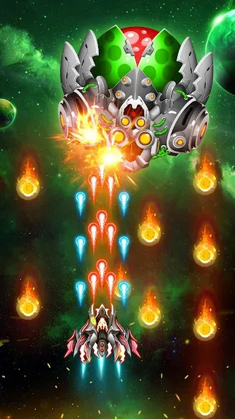 Space Shooter: Galaxy Attack (Спейс шутер)  [МОД Много денег] Screenshot 4