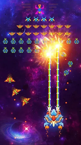 Space Shooter: Galaxy Attack (Спейс шутер)  [МОД Много денег] Screenshot 5