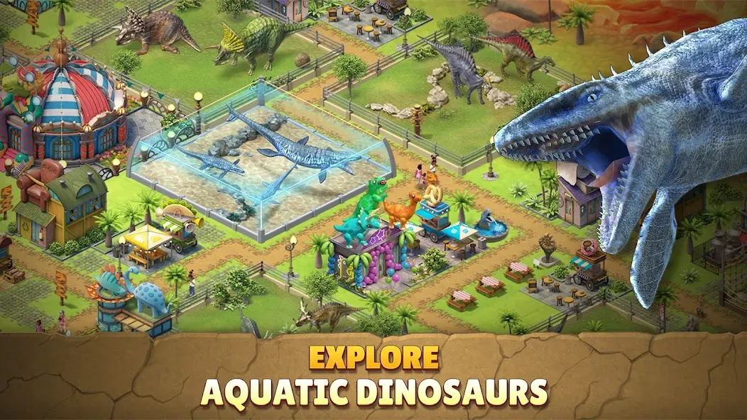 Jurassic Dinosaur: Dino Game (Динозавры юрского периода)  [МОД Все открыто] Screenshot 3