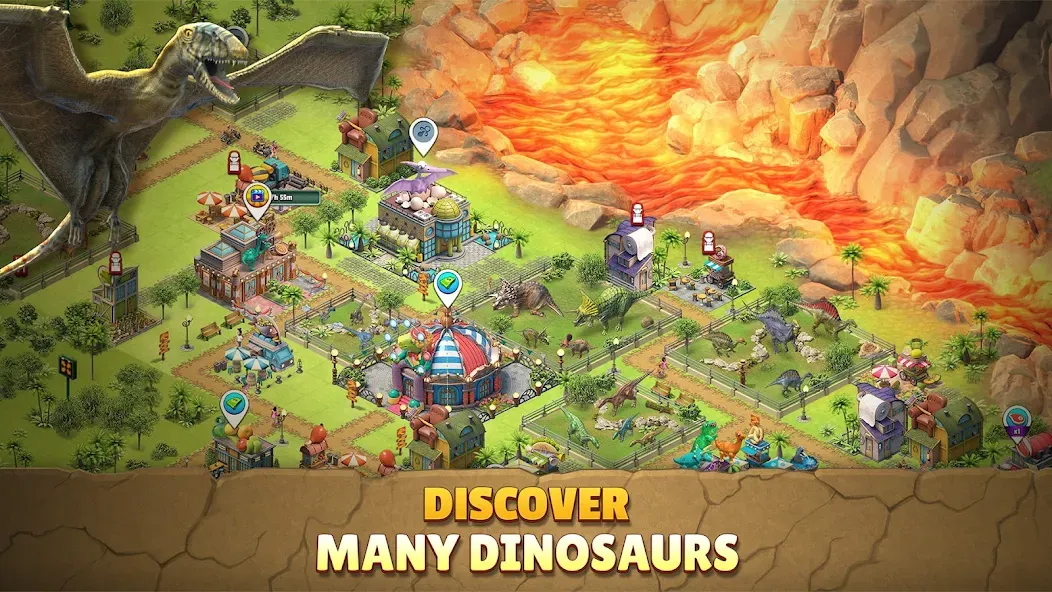 Jurassic Dinosaur: Dino Game (Динозавры юрского периода)  [МОД Все открыто] Screenshot 4