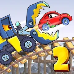 Взлом Car Eats Car 2 - Racing Game (Кар Еатс Кар 2)  [МОД Меню] - стабильная версия apk на Андроид
