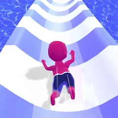 Скачать взлом Waterpark Super Slide (Ватерпарк Супер Слайд)  [МОД Меню] - полная версия apk на Андроид