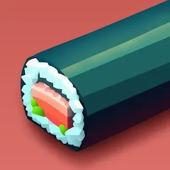 Взломанная Sushi Roll 3D - Cooking ASMR (Суши Ролл 3D)  [МОД Mega Pack] - последняя версия apk на Андроид