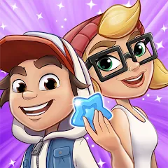 Скачать взломанную Subway Surfers Match (Сабвей Серферс Матч)  [МОД Бесконечные монеты] - последняя версия apk на Андроид