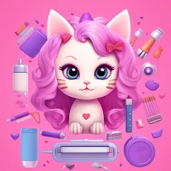 Взлом Idle Cat Makeover: Hair Salon  [МОД Menu] - последняя версия apk на Андроид