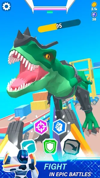 Mechangelion - Robot Fighting (Механгелион)  [МОД Меню] Screenshot 1