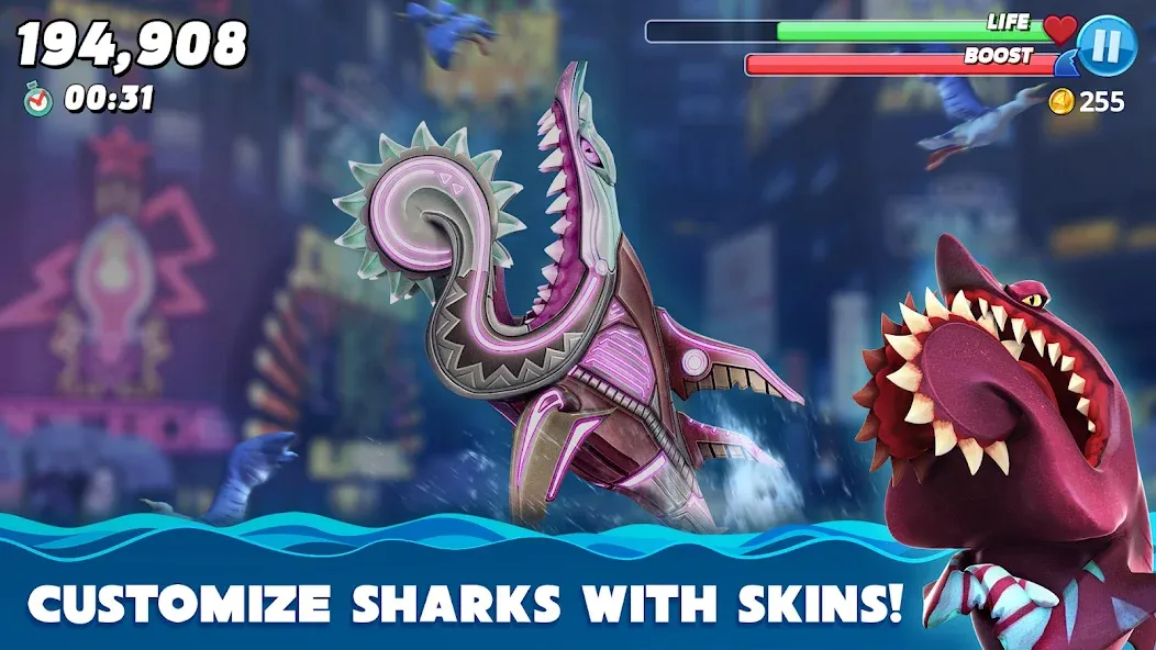 Hungry Shark World (Хангри Шарк Ворлд)  [МОД Unlocked] Screenshot 3