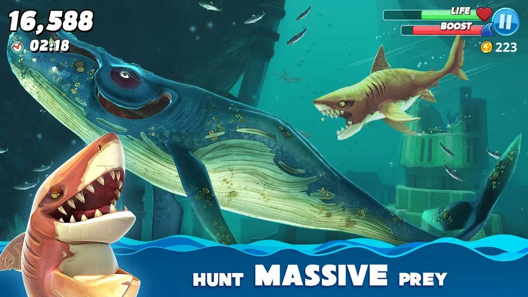 Hungry Shark World (Хангри Шарк Ворлд)  [МОД Unlocked] Screenshot 5