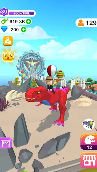 Dino Tycoon - 3D Building Game  [МОД Mega Pack] Screenshot 4