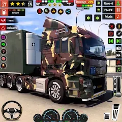 Скачать взлом Army Truck Transport Game 2023  [МОД Бесконечные деньги] - последняя версия apk на Андроид