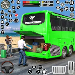 Скачать взлом Coach Tourist Bus City Driving  [МОД Бесконечные деньги] - полная версия apk на Андроид