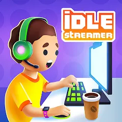 Взломанная Idle Streamer - Tuber game (Айдл стример)  [МОД Бесконечные монеты] - полная версия apk на Андроид