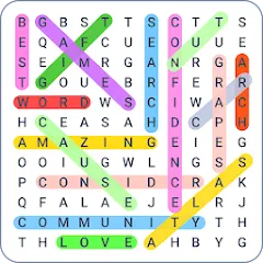 Скачать взлом Word Search Colorful  [МОД Много монет] - стабильная версия apk на Андроид