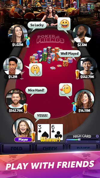 Mega Hit Poker: Texas Holdem (Мега Хит Покер)  [МОД Бесконечные деньги] Screenshot 4