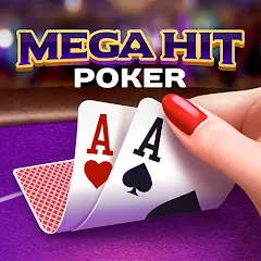 Взлом Mega Hit Poker: Texas Holdem (Мега Хит Покер)  [МОД Бесконечные деньги] - полная версия apk на Андроид