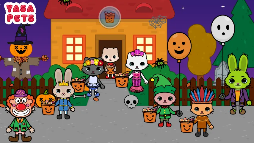 Yasa Pets Halloween (Яса Петс Хэллоуин)  [МОД Unlimited Money] Screenshot 1