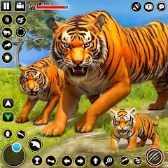 Скачать взломанную Tiger Simulator Lion games 3D (Тигровый Симулятор Игр Льва 3D)  [МОД Бесконечные деньги] - последняя версия apk на Андроид