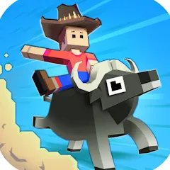 Скачать взломанную Rodeo Stampede: Sky Zoo Safari  [МОД Unlimited Money] - последняя версия apk на Андроид
