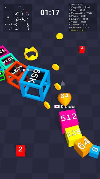 Cube Arena 2048: Merge Numbers  [МОД Unlimited Money] Screenshot 5